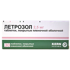Летрозол таб п/пл/о 2.5 мг №30