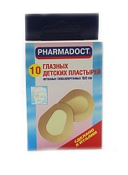 Пластырь Pharmadoct глазн д/детей 6х5см №10