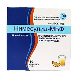 Нимесулид -МБФ гран д/приг сусп д/приема вн 100 мг №10