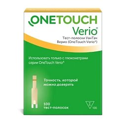 Тест-полоски д/глюкометра One Touch Verio №100