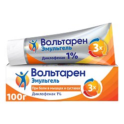 Вольтарен Эмульгель гель д/нар прим 1 % 100 г