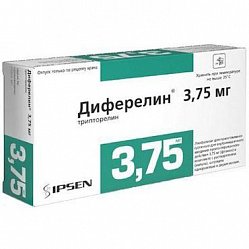 Диферелин лиоф пролонг дейст д/приг сусп для в/м введ 3.75 мг №1 (с р-рителем)
