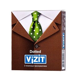 Презерватив Vizit №3 dotted (точечные)