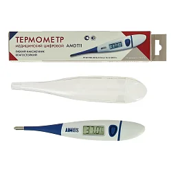 Термометр цифровой Amrus AМDT-11 (гибкий наконечник) (влагоустойчивый)