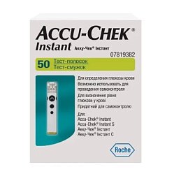 Тест-полоски д/глюкометра Accu-Chek Instant №50