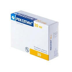 Рексетин таб п/пл/о 20 мг №30