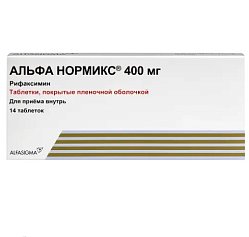 Альфа нормикс таб п/пл/о 400 мг №14
