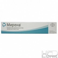 Мирена Левоноргестрел ВМТС 20 мкг/24ч (инд уп-ка)