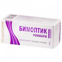 Бимоптик Ромфарм капли глаз 0.3 мг/мл 3 мл