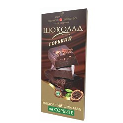 Шоколад Верное средство горький 90 г (на сорбите)