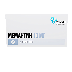 Мемантин таб п/пл/о 10 мг №90