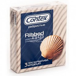 Презерватив CONTEX №3 ribbed (ребристая структура)