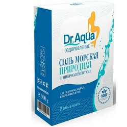 Соль д/ванн Dr Aqua морская 500 г (коробка)
