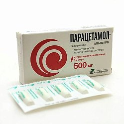 Парацетамол Альтфарм супп рект 500 мг №10