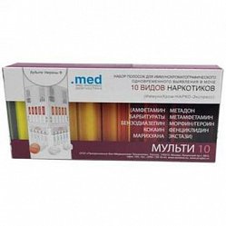 Тест на наркот в-ва ИммуноХром Метадон-Экспресс на метадон №1 (опред в моче)