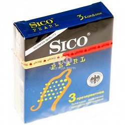 Презерватив Sico №3 pearl (точечное рифление)