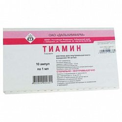 Тиамин р-р для в/м введ 50 мг/мл 1 мл №10
