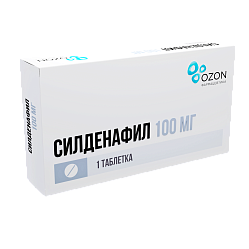 Силденафил таб п/пл/о 100 мг №1