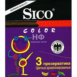 Презерватив Sico №3 color (цветные/ароматизированные)