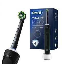 З/щетка Oral-b электрич Vitality Cross Action Pro с насадкой тип 3708 (цвет черный)