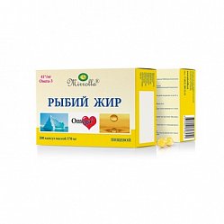 Рыбий жир Мирролла капс 370 мг №200 (пищевой) БАД