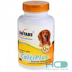 Витамины Unitabs CalciPlus д/собак №100 Q 10, кальций/витД