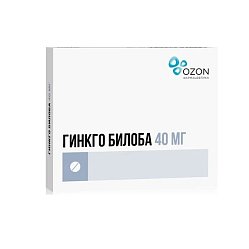 Гинкго Билоба таб п/пл/о 40 мг №30