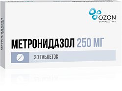Метронидазол таб 0.25 г №20