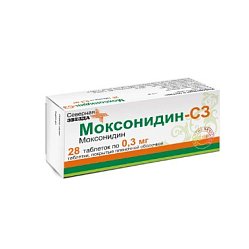Моксонидин СЗ таб п/пл/о 0.3 мг №28
