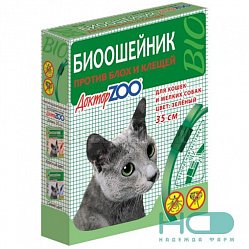 Доктор ZOO ошейник против блох и клещей д/кошек и собак мелк пород 35 см