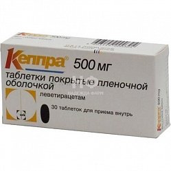 Кеппра таб п/пл/о 500 мг №30