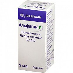 Альфаган Р капли глаз 0.15 % 5 мл (фл-кап)