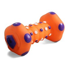 Игрушка д/собак Виниловая Гантель со звуком 165 мм арт 12101019