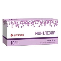 Монтлезир таб п/пл/о 5мг+10 мг №10