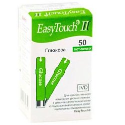 Тест-полоски д/глюкометра Easy Touch на глюкозу №50 (Easy Touch Blood Glucose test strips) (Изи Тач)