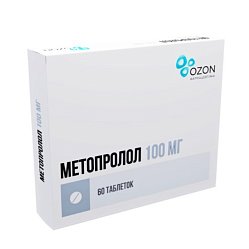 Метопролол таб 100 мг №60