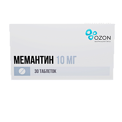 Мемантин таб п/пл/о 10 мг №30
