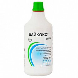 Байкокс р-р 2.5 % 1 л