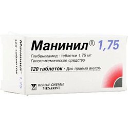Манинил 1.75 таб 1.75 мг №120
