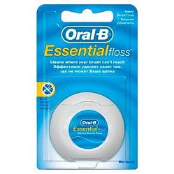 З/нить Oral-b Essential Floss 50 м мятный вкус (вощеная)