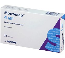 Монтелар таб жев 4 мг №28