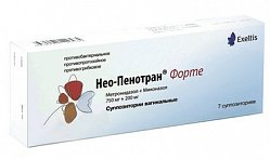 Нео-Пенотран форте супп ваг 750мг+200 мг №7