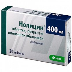 Нолицин таб п/пл/о 400 мг №20