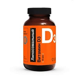 Витамин D3 липосомальный капс 15 мкг (600МЕ) №60 Elentra Nutrition БАД