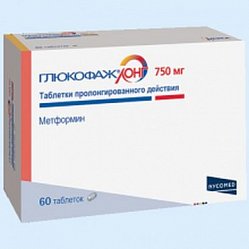 Глюкофаж Лонг таб с пролонг высв 750 мг №60