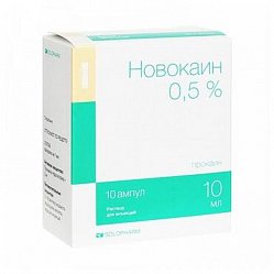 Новокаин СОЛОФарм р-р д/ин 0.5 % 10 мл №10 (амп пласт)