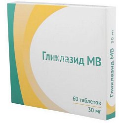 Гликлазид МВ таб с модиф высв 30 мг №60