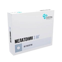 Мелатонин таб п/пл/о 3 мг №60