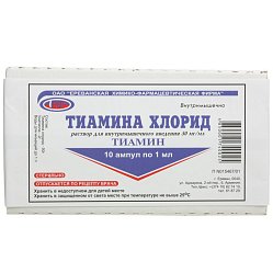 Тиамин р-р для в/м введ 50 мг/мл 1 мл №10