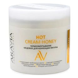 Aravia Laboratories термообертывание д/коррекции фигуры 300 мл медовое Hot cream-honey
